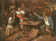 Jan Steen Card Players Quarreling Sweden oil painting reproduction